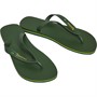 Ipanema Mens Classic Brazil Flip Flops Dark Green