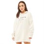 IL SARTO Womens Logo Oversized Hoodie Off White