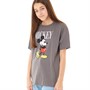 Disney Girls Mickey 90s Classic T-Shirt Charcoal