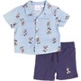 Disney Boys Mickey Mouse Shirt And Shorts Set Chambray