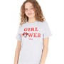 Disney Girls Girl Power T-Shirt Grey Heather