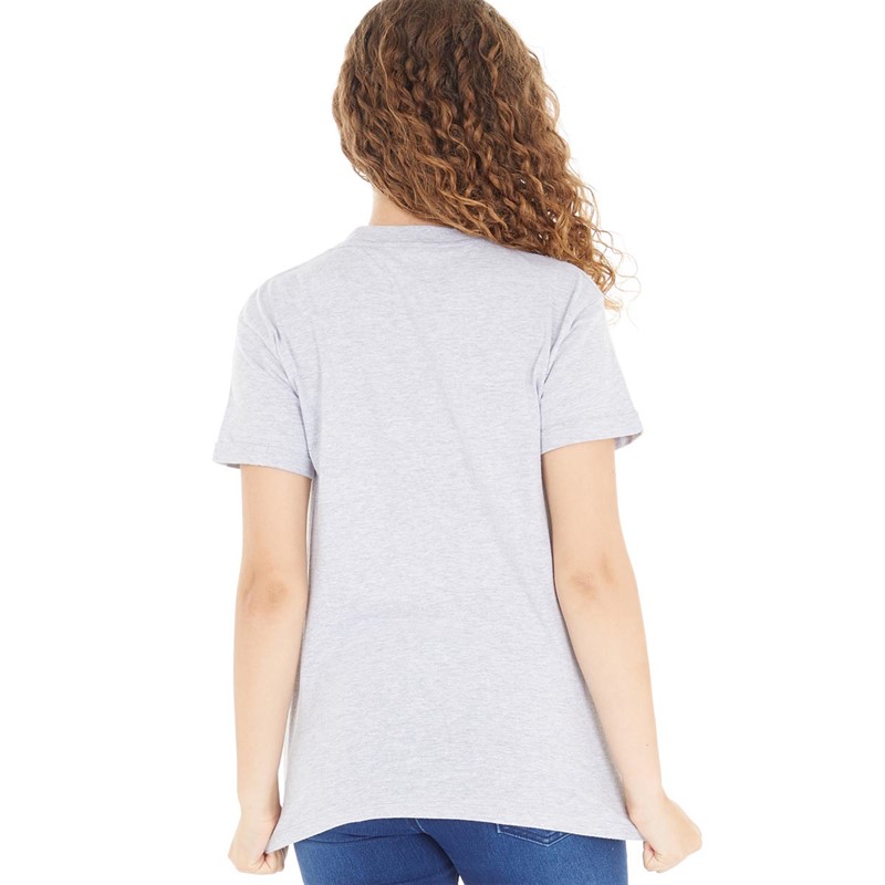 Disney Girls Girl Power T-Shirt Grey Heather