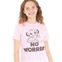 Disney Girls Lion King No Worries T-Shirt Light Pink