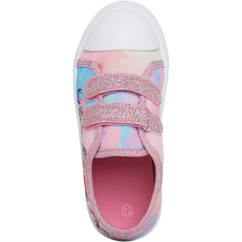 Buy Disney Girls Princess Welfare Canvas Pumps Pink