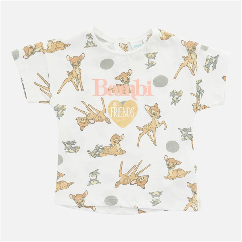 DiSNEY Piger Disney Bambi T-shirts Hvid