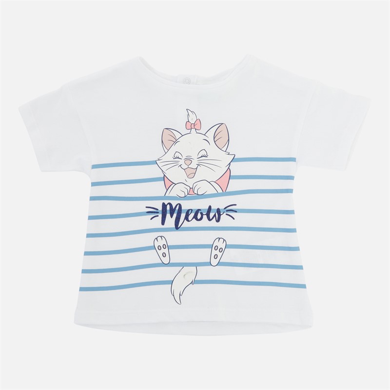 Disney T-shirt Marie blanc fille