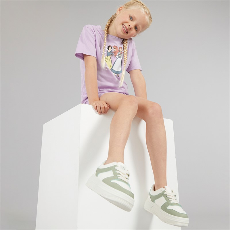 Disney Girls Princess T-Shirt And Shorts Set Orchid Bloom