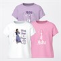 Disney Girls Kydi Wish Three Pack T-Shirts Pink/Bright White/Orchid Bloom