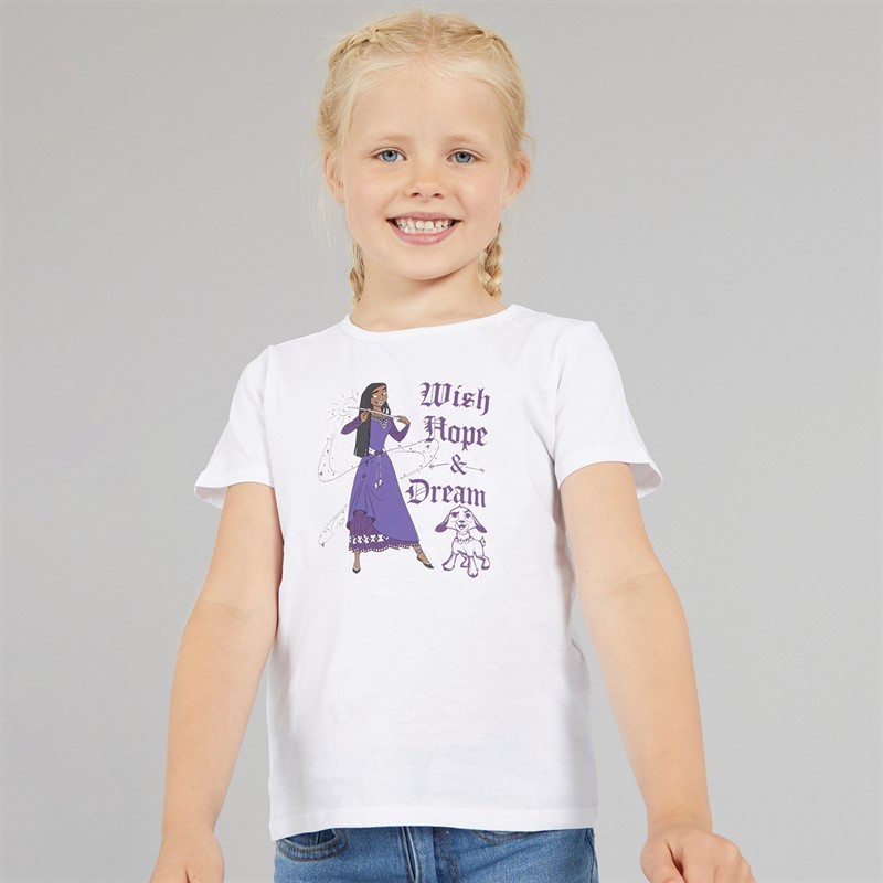 Disney Girls Kydi Wish Three Pack T-Shirts Pink/Bright White/Orchid Bloom