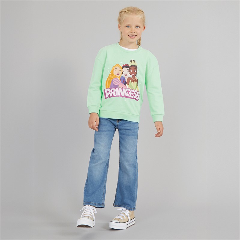 Disney Girls Sweatshirt Aqua Blue