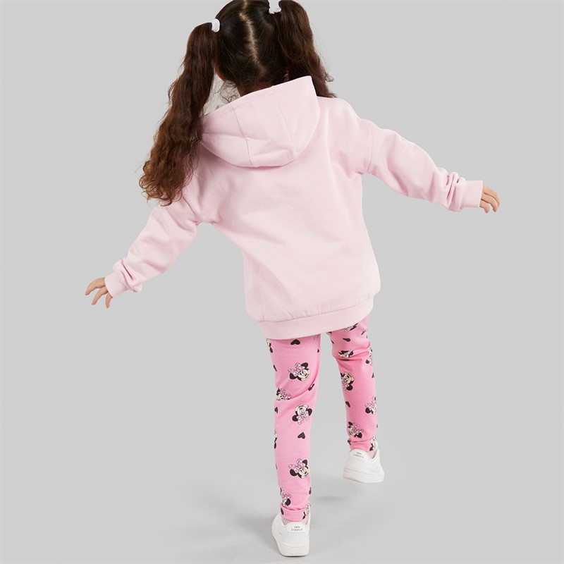 Disney Girls Minnie Mouse Hoodie And Leggings Co-Ord Set Pink