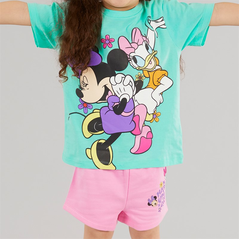 Disney Girls T-Shirt And Shorts Co-Ord Set Multi