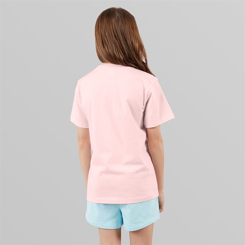 Disney Girls T-Shirt And Shorts Co-Ord Set Pink/Blue