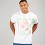 Disney Mens Pizza T-Shirt White