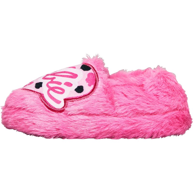 Barbie Girls Loveheart Slippers Pink