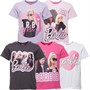Barbie Girls Five Pack T-Shirts Multi