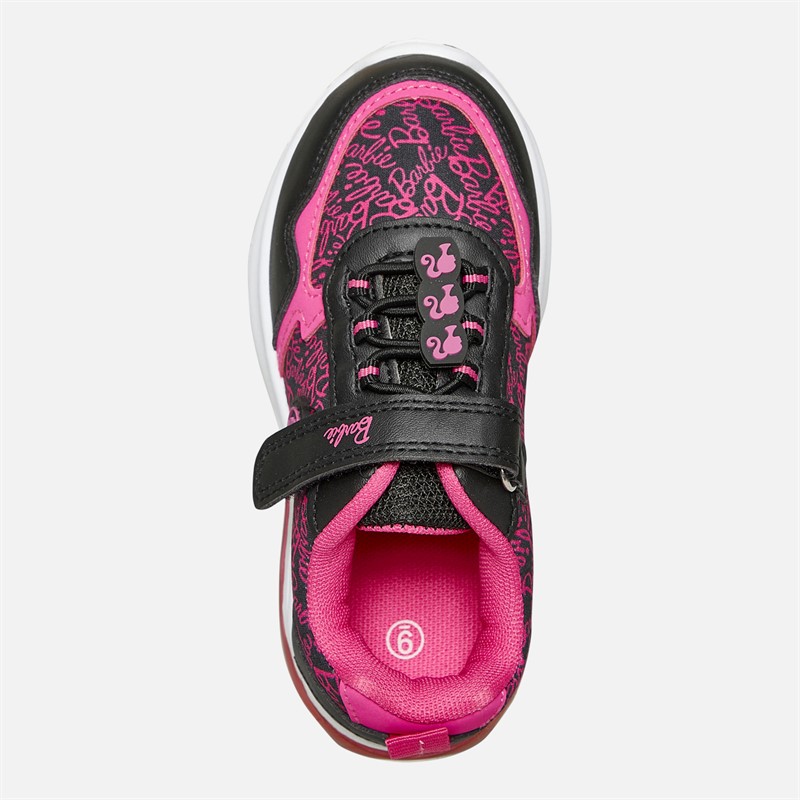 Barbie Infant Girls Light Up Trainers Pink/Black