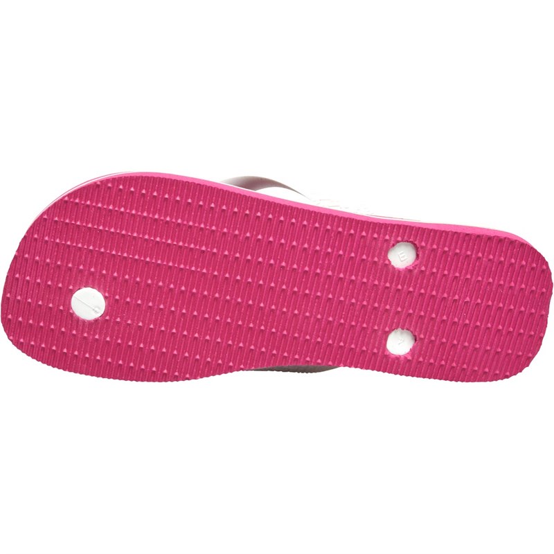 Havaianas Brasil Logo Flip Flops Hollywood Rose