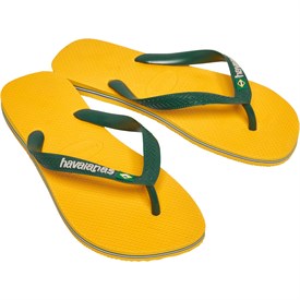 Buy Havaianas Brasil Logo Flip Flops Banana Yellow