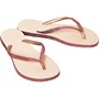 Havaianas Womens Slim Sparkle II Flips Flops Ballet Rose