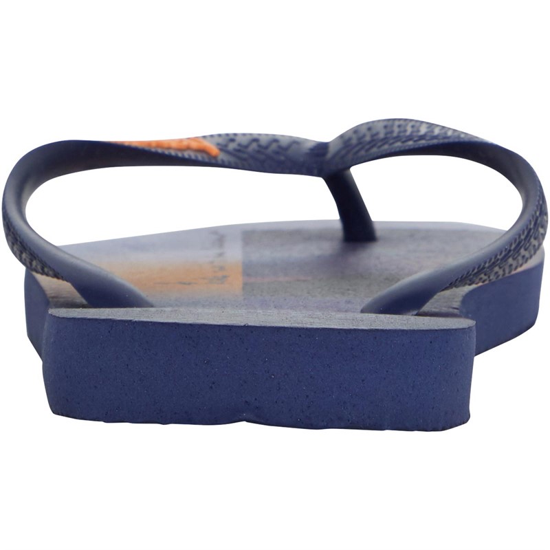 Navy blue flip store flop sandals