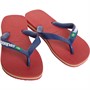 Havaianas Brasil Logo Flip Flops Red