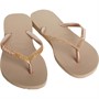 Havaianas Womens Slim Glitter Flip Flops Rose Gold