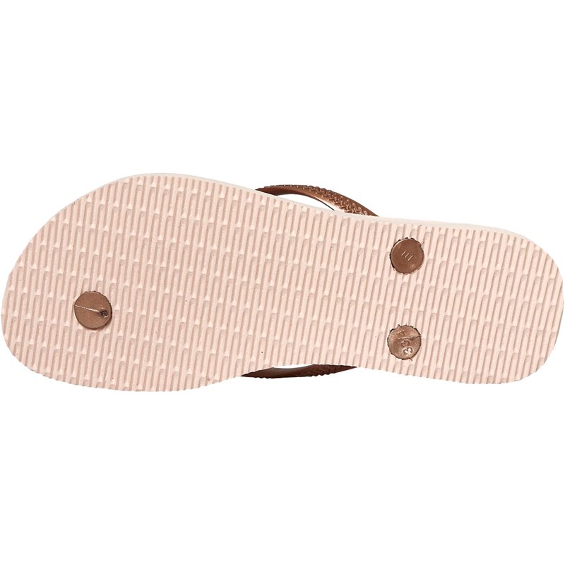 Havaianas Womens Slim Flip Flops Rose