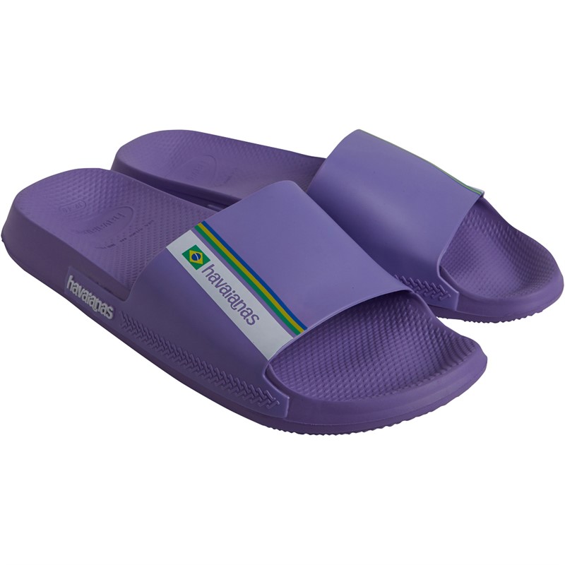 Havaianas Brasil Sliders Purple Paisley