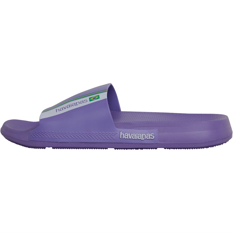 Havaianas Brasil Sliders Purple Paisley