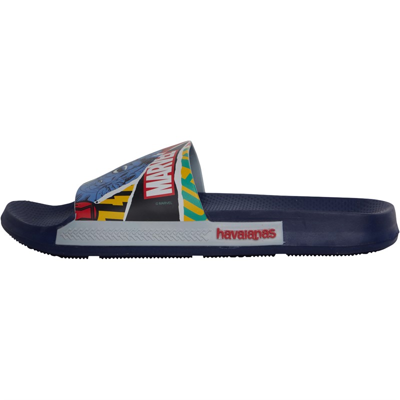 Havaianas Marvel Sliders Navy Blue