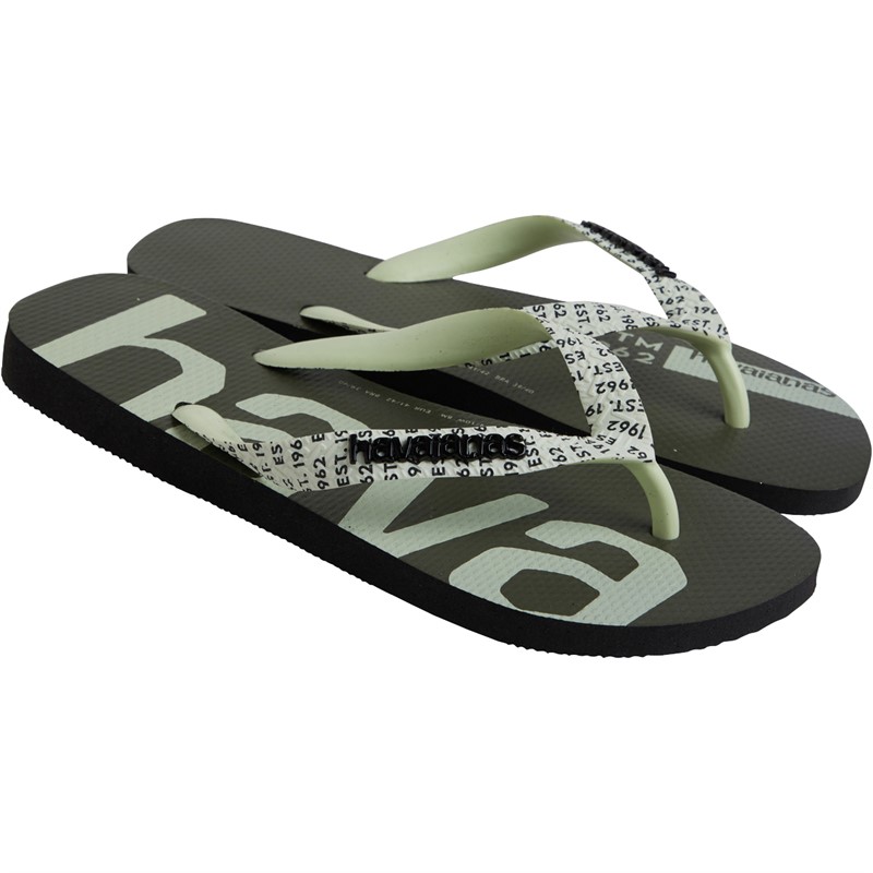 Havaianas Top Logomania Mid Tech Flip Flops Black