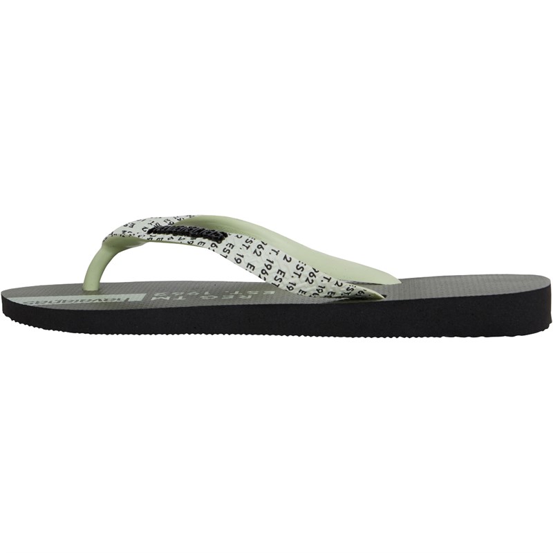 Havaianas Top Logomania Mid Tech Flip Flops Black