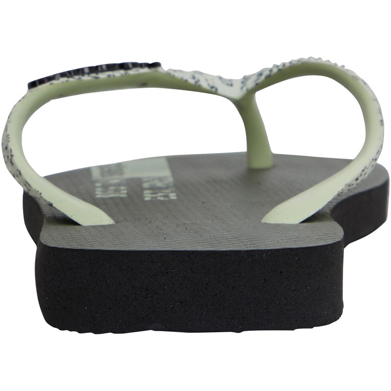 Havaianas Top Logomania Mid Tech Flip Flops Black