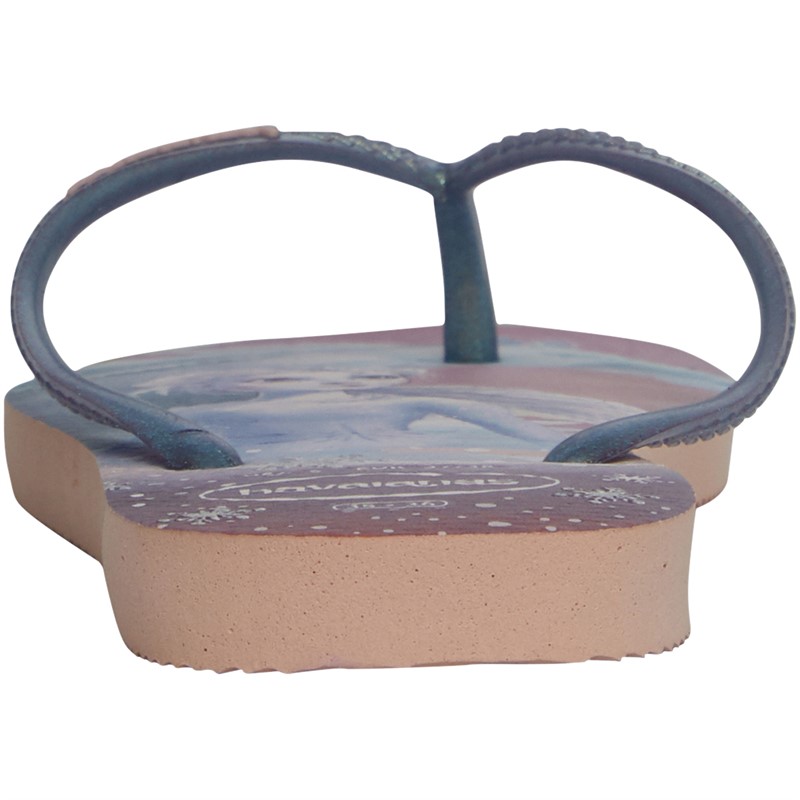 Havaianas Girls Slim Frozen Flip Flops Ballet Rose