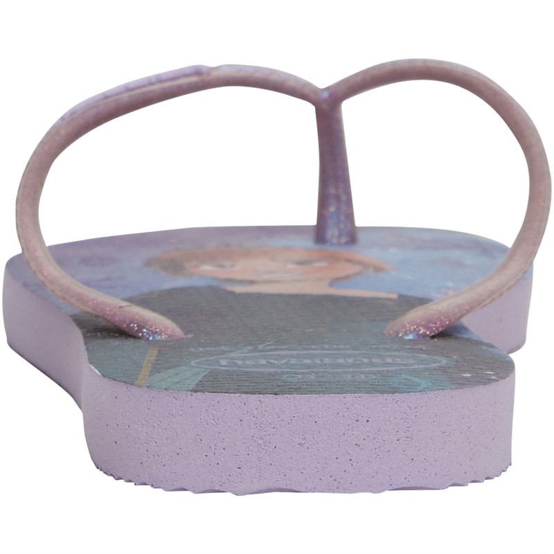Havaianas Girls Slim Frozen Flip Flops Quiet Lilac/Lilac Moonlight Glitter