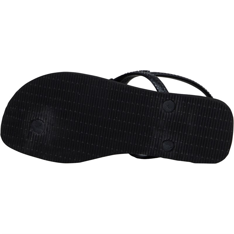 Havaianas Womens Flash Urban Plus Sandals Black/Dark Grey