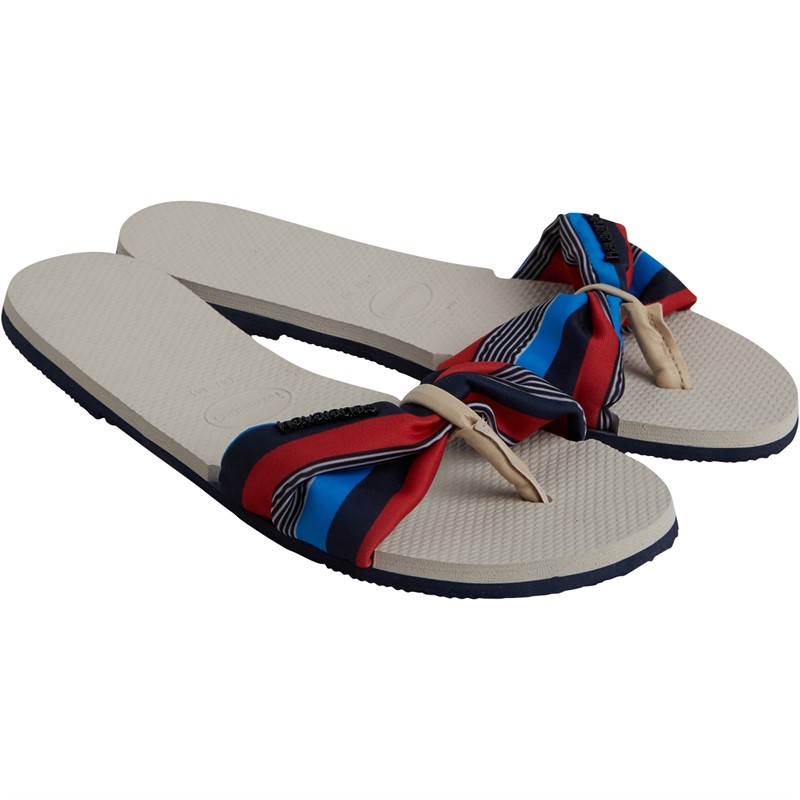 Havaianas Dames You Saint Tropez Sandalen Beige/Marineblauw