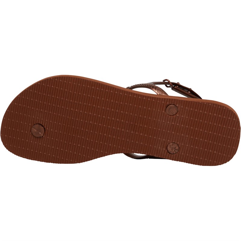 Havaianas Damskie Twist Sandały Brązowy