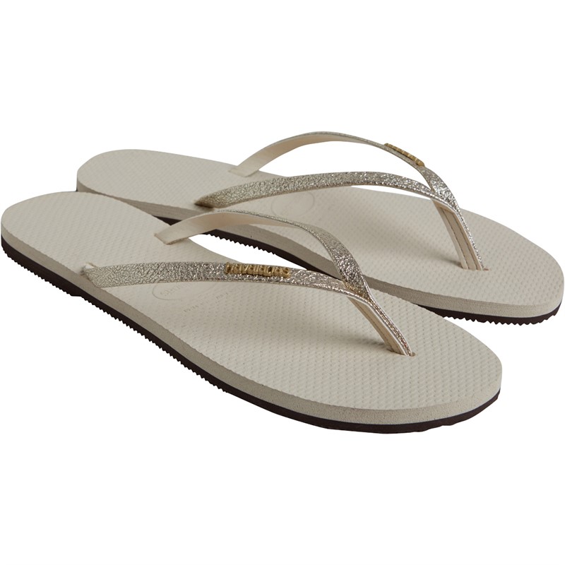 Buy Havaianas Womens You Shine Flip Flops Beige