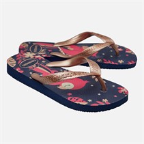Havaianas Girls Top Pets Flip Flops Navy Blue/Rose