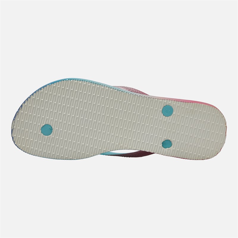 Havaianas Womens Slim Gradient Sunset Flip Flops Blue/Multi