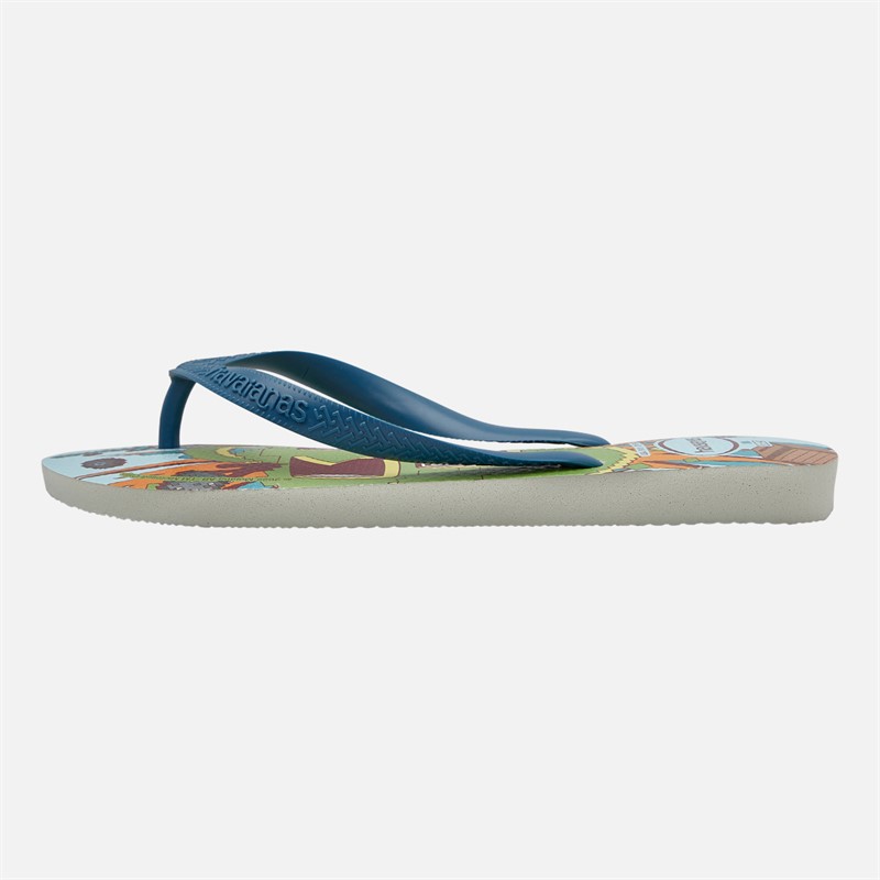 Havaianas Minecraft Flip Flops White/Blue Comfy