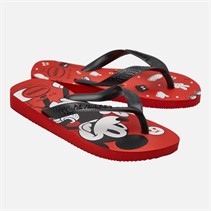 Havaianas Boys Top Disney Mickey Mouse Flip Flops Red/Black