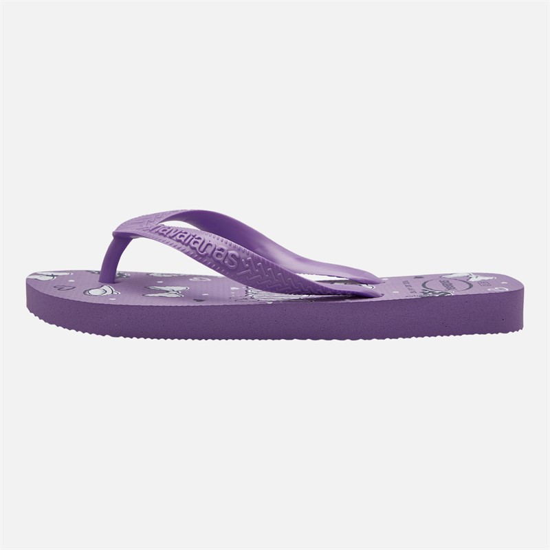 Havaianas Girls Top Disney Flip Flops Prisma Purple