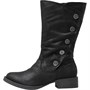 Blowfish Womens Keeda 5 Button Boots Black Oiled Microfibre