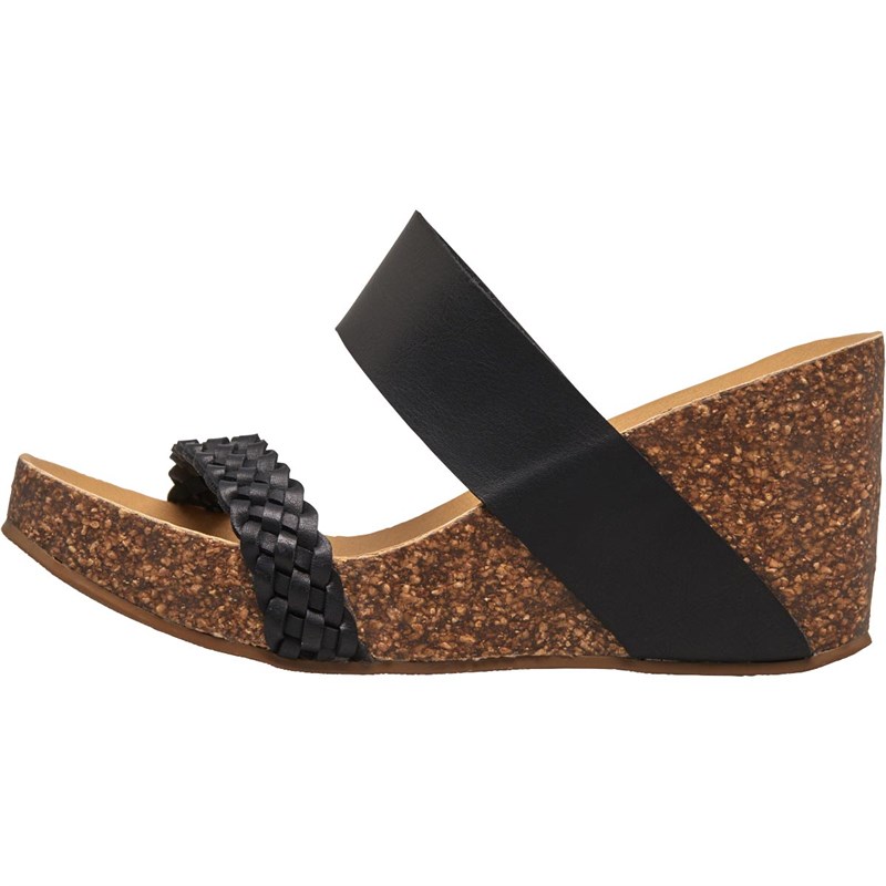 Buy Blowfish Womens Hickary Wedge Sandals Black Pisa
