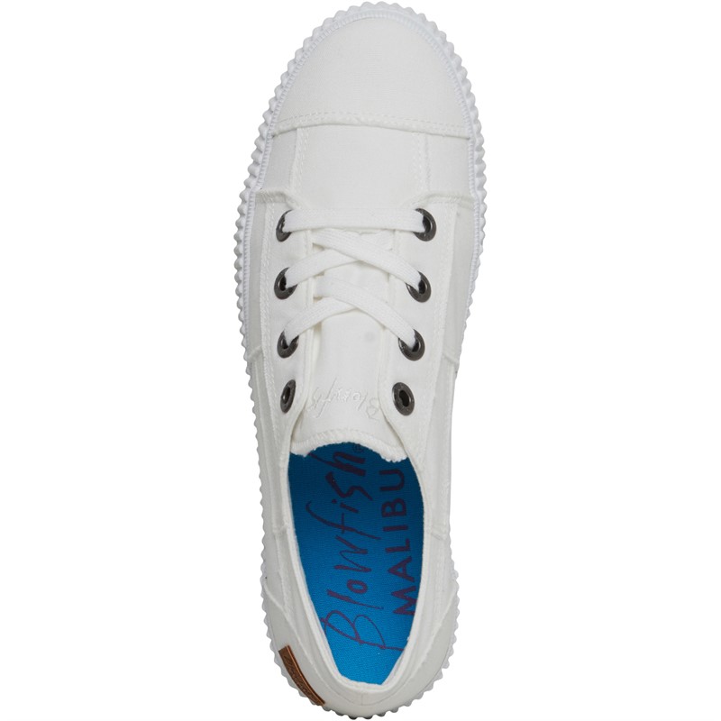 Blowfish Womens Cablee Canvas Shoes White