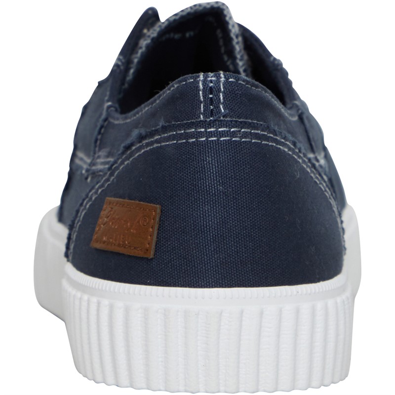 Blowfish Womens Cablee Canvas Shoes Navy