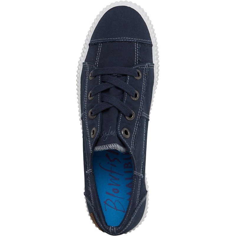 Blowfish Womens Cablee Canvas Shoes Navy